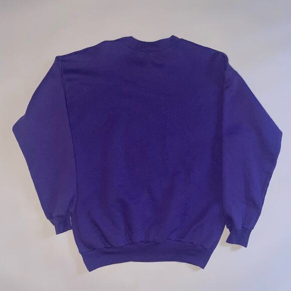 Vintage Disney Store Tinkerbell Pixie Fairy Peter Pan Purple Crewneck Sweatshirt - Picture 5 of 7